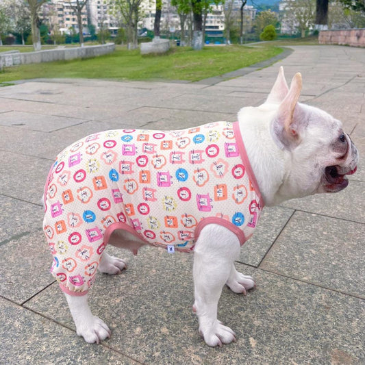 Dog Mesh Stretchy Onesie PJs for small medium dogs by Frenchiely