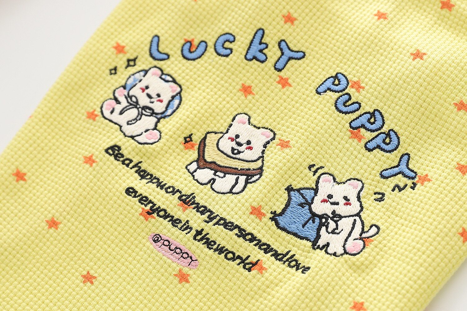 Breathable Waffle Lucky Puppy Shirt dogsummerwaffleshirtformediumdogbreeds_1