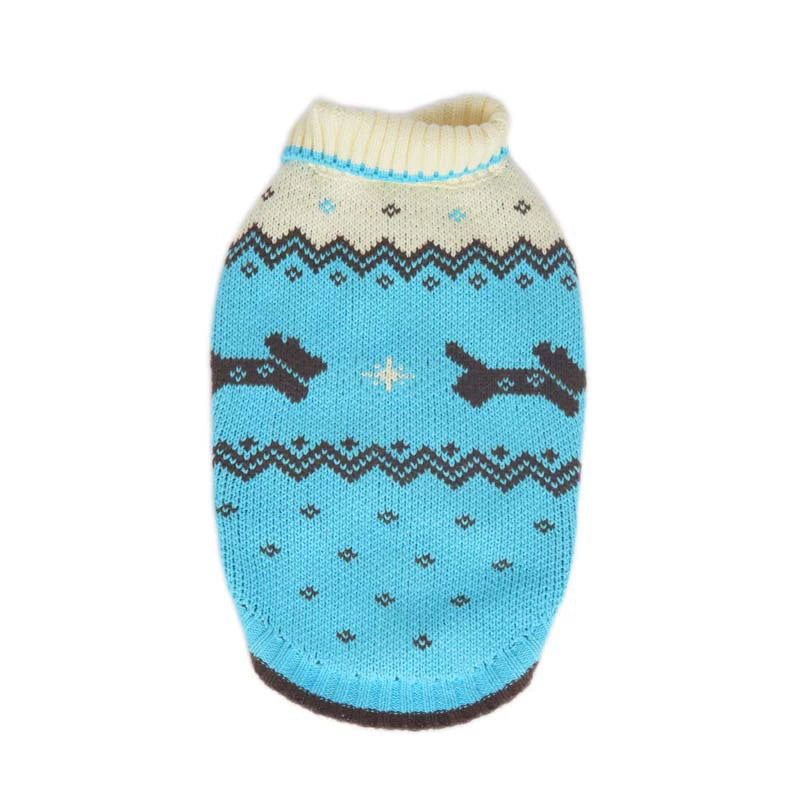 Doggie Pattern Vintage Sweater Blue dogvintagesweaterwithdoggiepatternformediumdogs_1