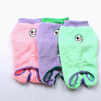 Dog Warm Onesie PJs dogwarmjumpsuitonesieformediumdogsbyFrenchiely_13