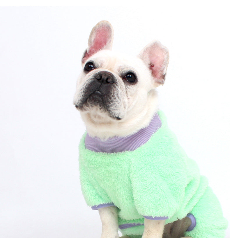 Dog Warm Onesie PJs dogwarmjumpsuitonesieformediumdogsbyFrenchiely_4