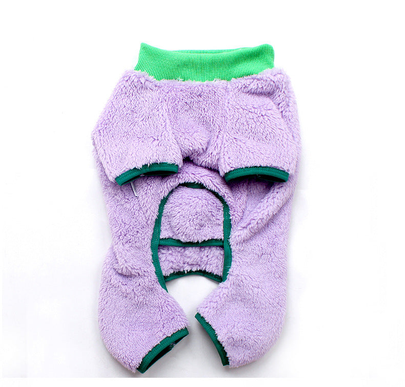 Dog Warm Onesie PJs Purple dogwarmjumpsuitonesieformediumdogsbyFrenchiely_6