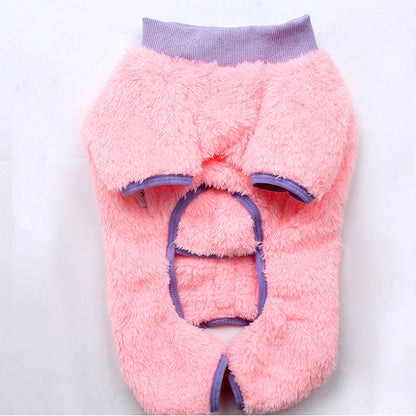 Dog Warm Onesie PJs Pink dogwarmjumpsuitonesieformediumdogsbyFrenchiely_8