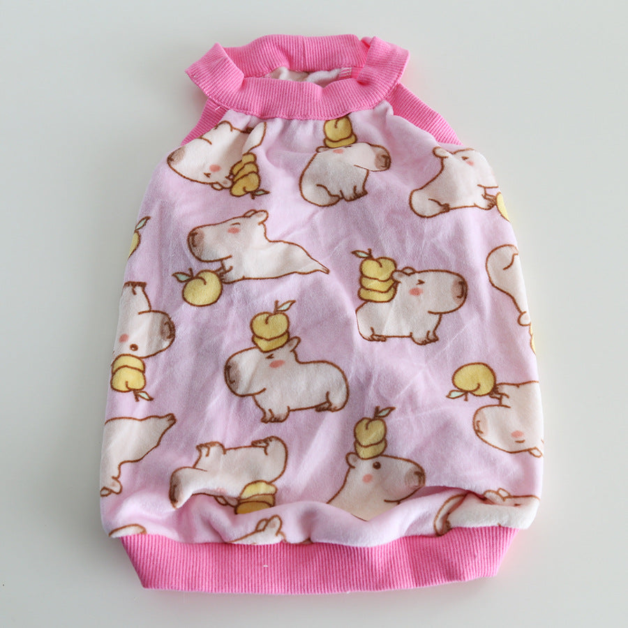 Dog Sleeveless Sweater Shirt Pink dogwarmshirtforsmallmediumdogbreeds_12