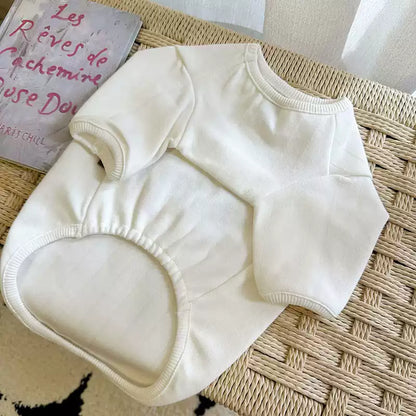 Cotton Spring/Autumn Dacshund Shirt dogwhitedaschundcottonshirtformediumdogsbyFrenchiely_5