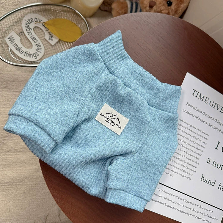 Classic Morandi Undershirt Blue dogwinterClassicMorandiUndershirtforfrenchbulldogpugsbyFrenchiely_1