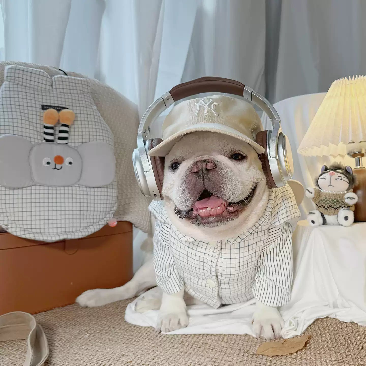 Bee Checker Pattern Costume dogwintercartoonbeecostumejacketforsmallmediumdogsbyFrenchiely_7