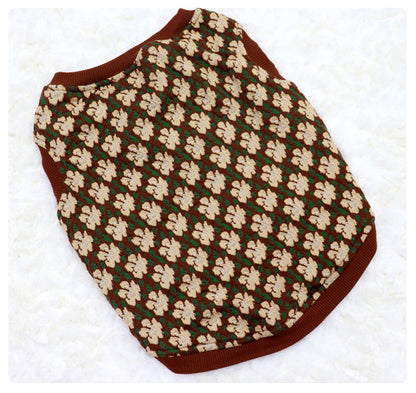 Floral Vest Fleece Lined