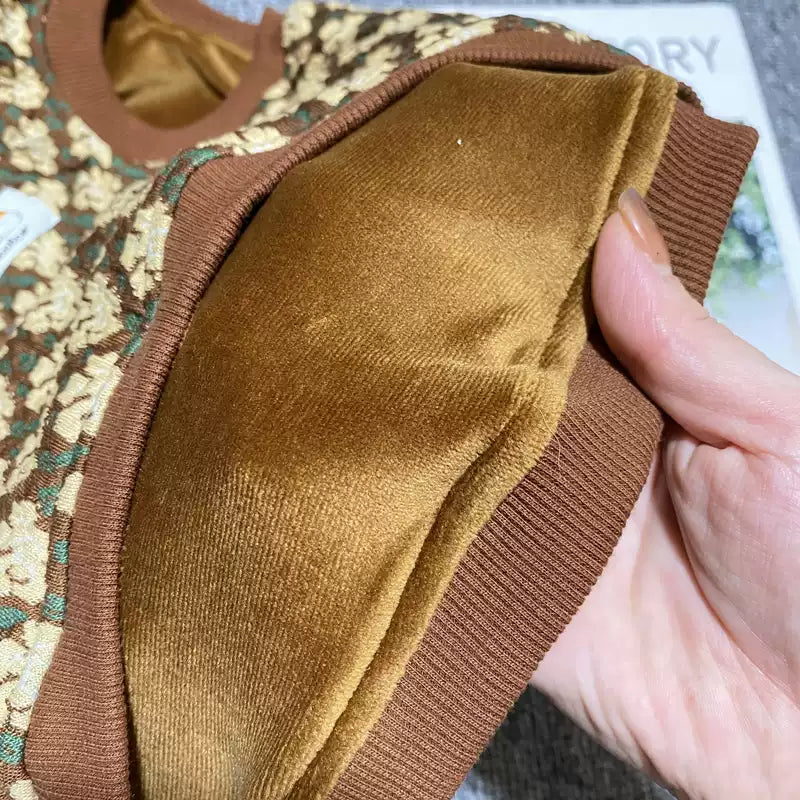 Floral Vest Fleece Lined