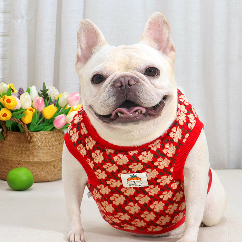 Floral Vest Fleece Lined
