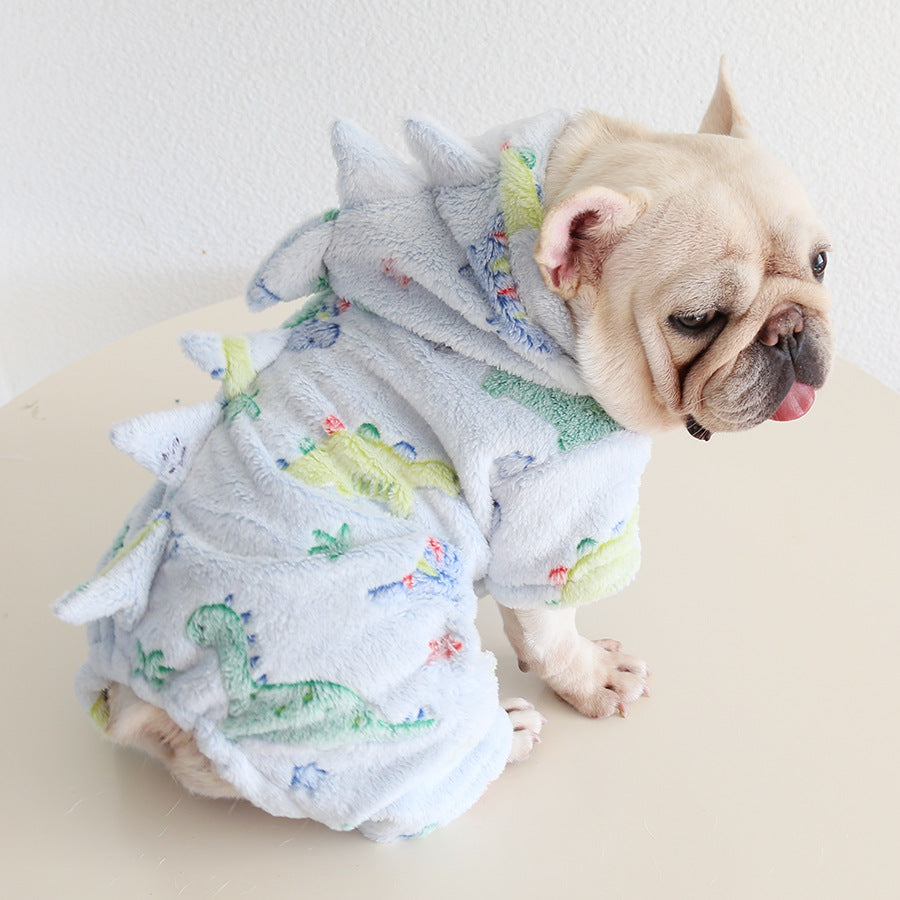 Dog Warm Dinosaur Jumpsuit Costume dogwinterwarmdinosaurjumpsuitcostumeformediumdogsbyFrenchiely_10