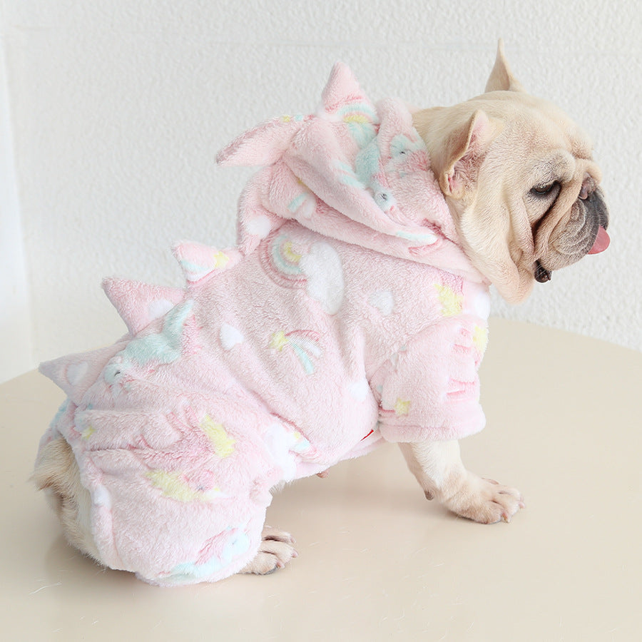 Dog Warm Dinosaur Jumpsuit Costume dogwinterwarmdinosaurjumpsuitcostumeformediumdogsbyFrenchiely_11