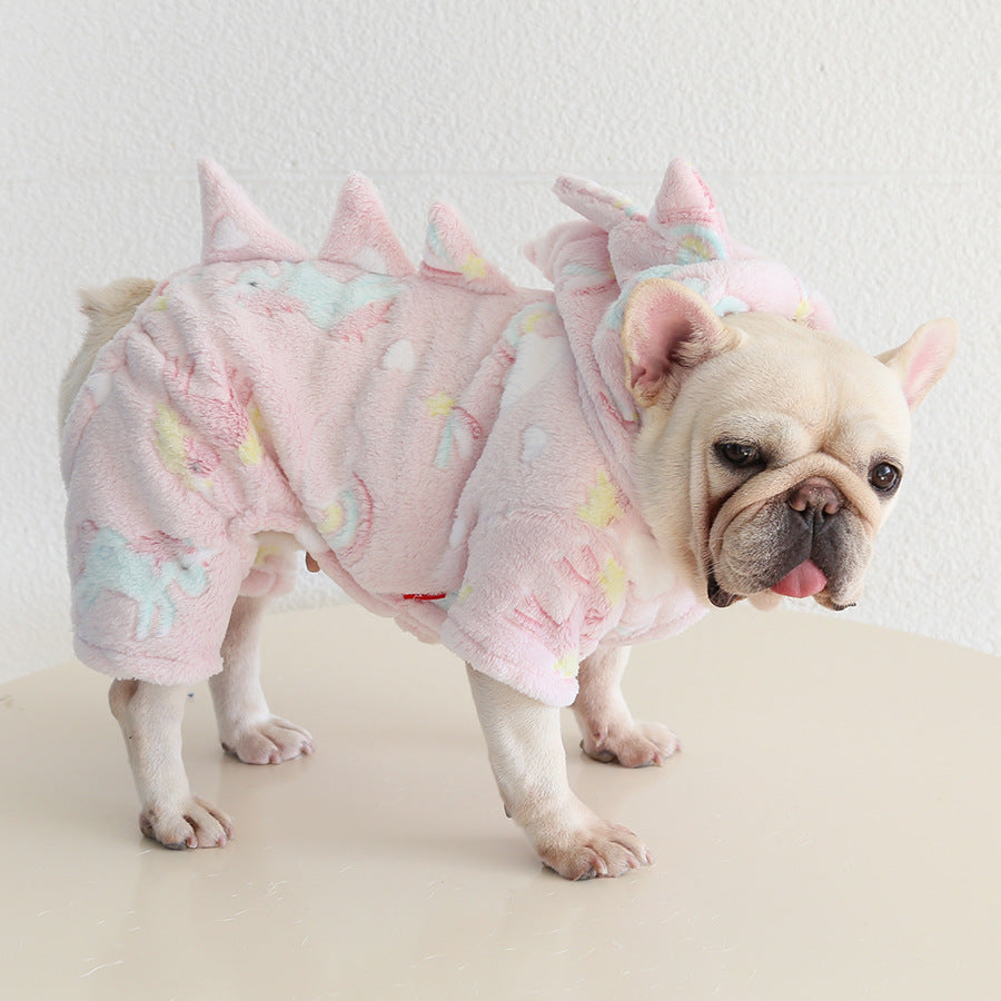 Dog Warm Dinosaur Jumpsuit Costume dogwinterwarmdinosaurjumpsuitcostumeformediumdogsbyFrenchiely_12