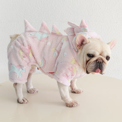Dog Warm Dinosaur Jumpsuit Costume dogwinterwarmdinosaurjumpsuitcostumeformediumdogsbyFrenchiely_12