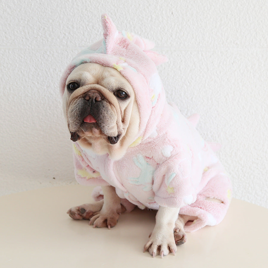 Dog Warm Dinosaur Jumpsuit Costume dogwinterwarmdinosaurjumpsuitcostumeformediumdogsbyFrenchiely_16
