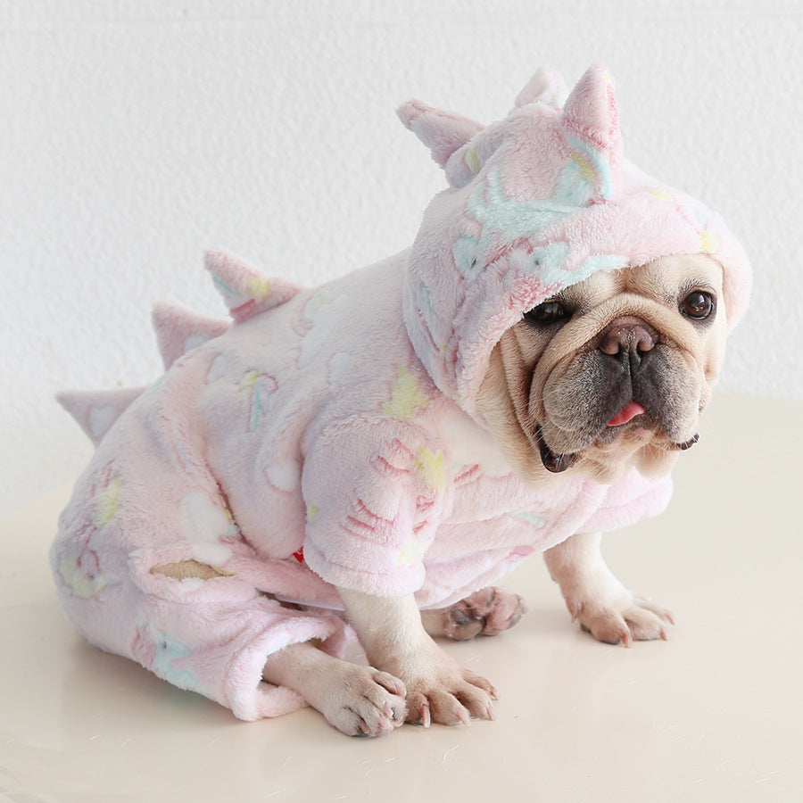 Dog Warm Dinosaur Jumpsuit Costume dogwinterwarmdinosaurjumpsuitcostumeformediumdogsbyFrenchiely_19