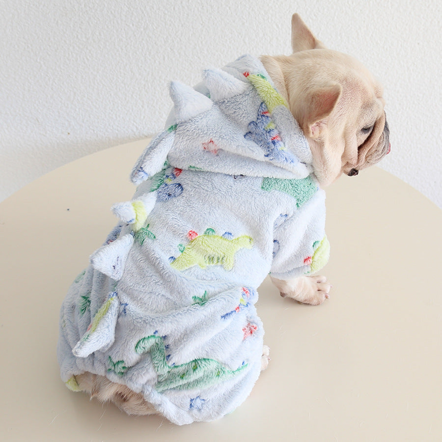 Dog Warm Dinosaur Jumpsuit Costume dogwinterwarmdinosaurjumpsuitcostumeformediumdogsbyFrenchiely_3