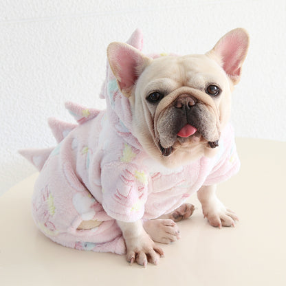 Dog Warm Dinosaur Jumpsuit Costume dogwinterwarmdinosaurjumpsuitcostumeformediumdogsbyFrenchiely_5