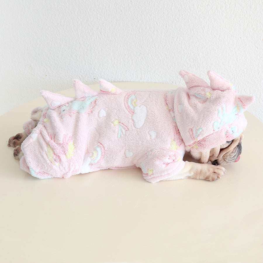 Dog Warm Dinosaur Jumpsuit Costume dogwinterwarmdinosaurjumpsuitcostumeformediumdogsbyFrenchiely_6