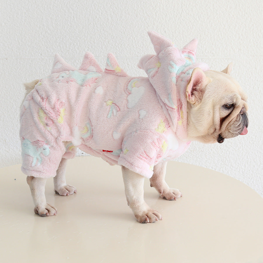 Dog Warm Dinosaur Jumpsuit Costume dogwinterwarmdinosaurjumpsuitcostumeformediumdogsbyFrenchiely_8