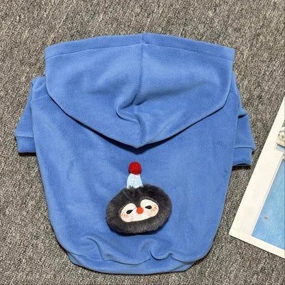 Anti-pill Polar Fleece dogwinterwarmhoodiecoatformediumdogbreedsbyFrenchiely_1