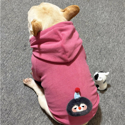 Anti-pill Polar Fleece dogwinterwarmhoodiecoatformediumdogbreedsbyFrenchiely_13