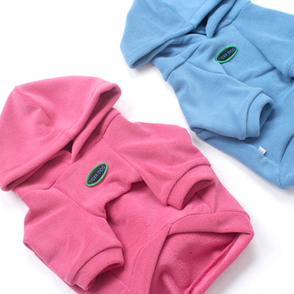 Anti-pill Polar Fleece dogwinterwarmhoodiecoatformediumdogbreedsbyFrenchiely_14