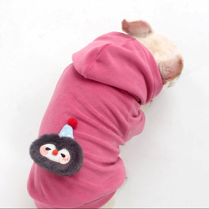 Anti-pill Polar Fleece dogwinterwarmhoodiecoatformediumdogbreedsbyFrenchiely_15