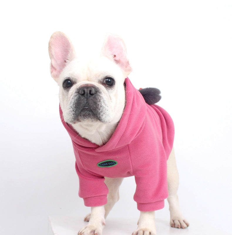 Anti-pill Polar Fleece dogwinterwarmhoodiecoatformediumdogbreedsbyFrenchiely_17