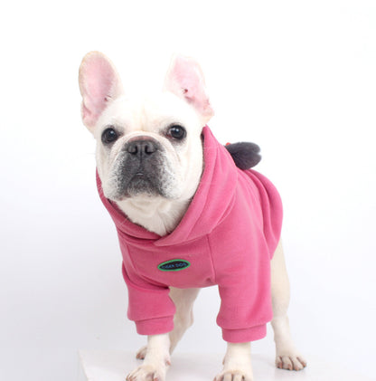 Anti-pill Polar Fleece dogwinterwarmhoodiecoatformediumdogbreedsbyFrenchiely_17