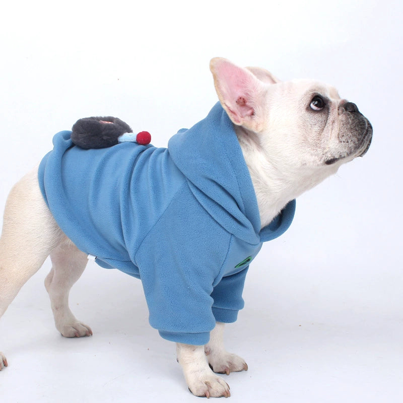 Anti-pill Polar Fleece dogwinterwarmhoodiecoatformediumdogbreedsbyFrenchiely_2