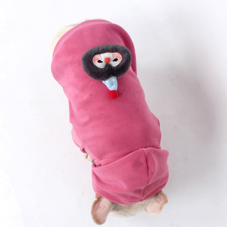 Anti-pill Polar Fleece dogwinterwarmhoodiecoatformediumdogbreedsbyFrenchiely_3