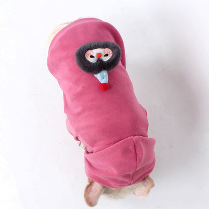 Anti-pill Polar Fleece dogwinterwarmhoodiecoatformediumdogbreedsbyFrenchiely_3