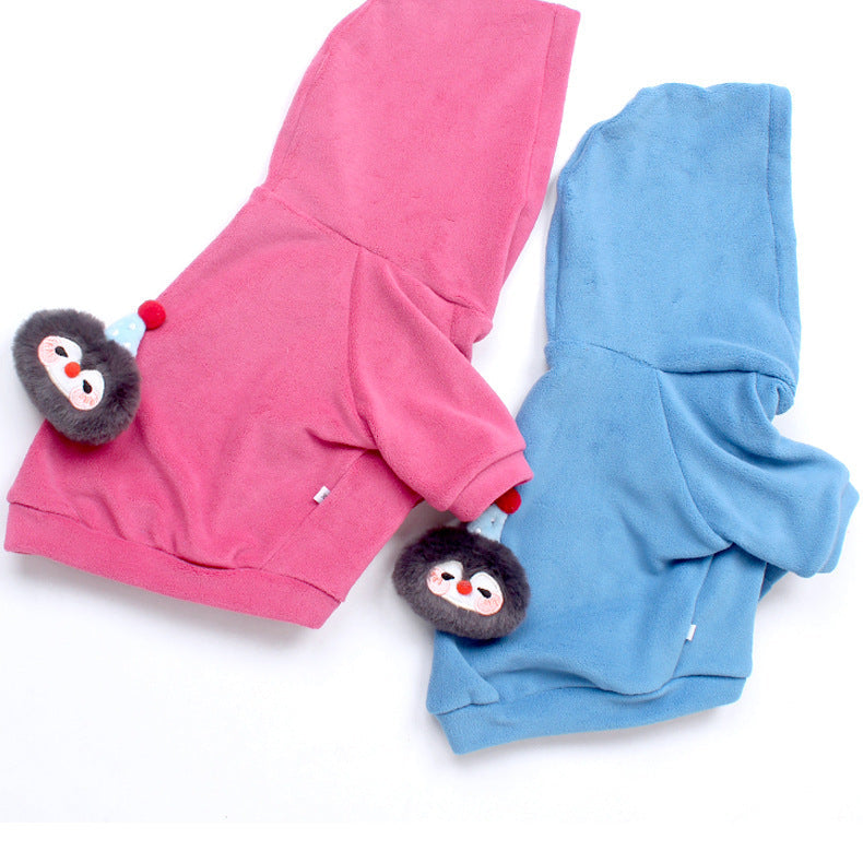 Anti-pill Polar Fleece dogwinterwarmhoodiecoatformediumdogbreedsbyFrenchiely_4