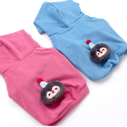 Anti-pill Polar Fleece dogwinterwarmhoodiecoatformediumdogbreedsbyFrenchiely_5