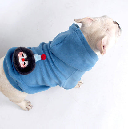 Anti-pill Polar Fleece dogwinterwarmhoodiecoatformediumdogbreedsbyFrenchiely_6