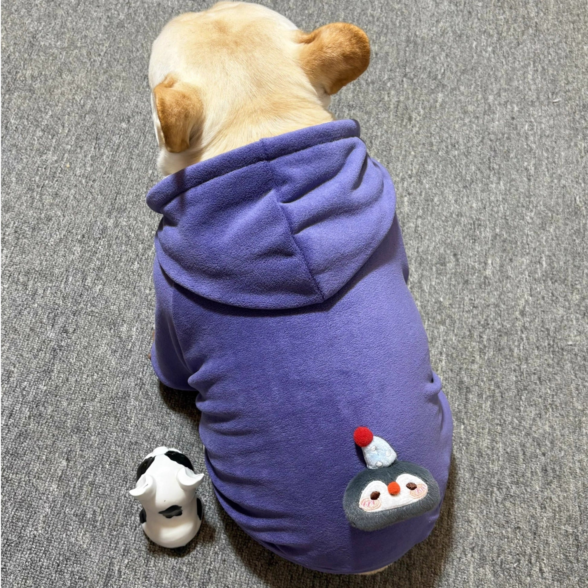 Anti-pill Polar Fleece dogwinterwarmhoodiecoatformediumdogbreedsbyFrenchiely_8