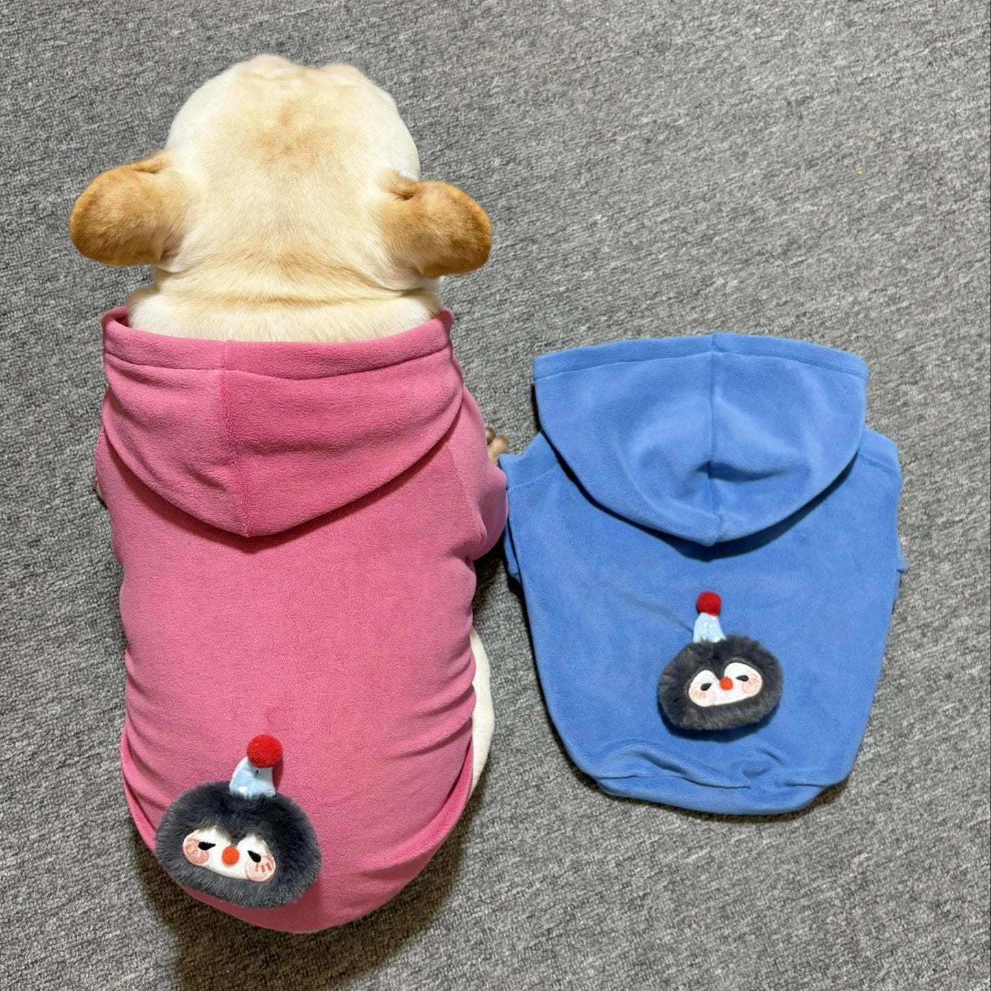 Anti-pill Polar Fleece dogwinterwarmhoodiecoatformediumdogbreedsbyFrenchiely_9