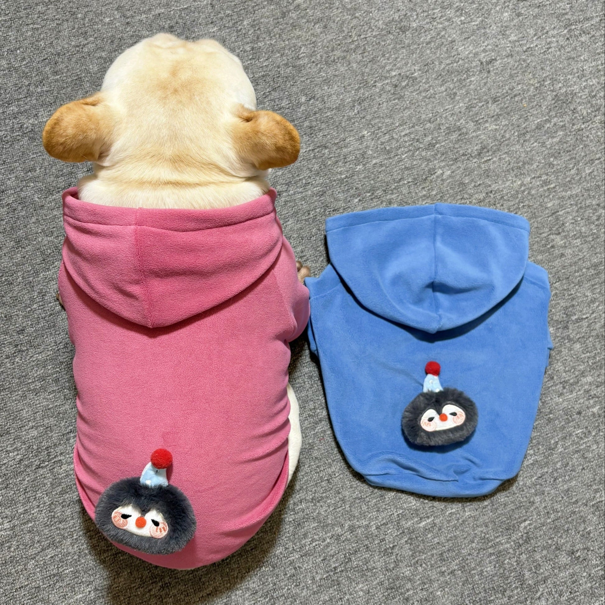 Anti-pill Polar Fleece dogwinterwarmhoodiecoatformediumdogbreedsbyFrenchiely_9