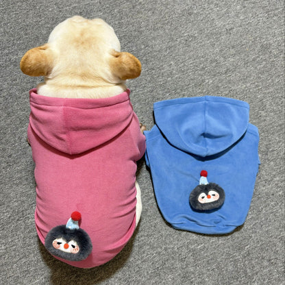 Anti-pill Polar Fleece dogwinterwarmhoodiecoatformediumdogbreedsbyFrenchiely_9