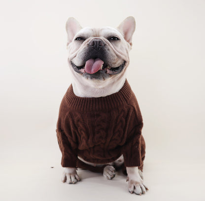 Dog Onesie Sweater jumpsuit for small medium dogs by Frenchiely