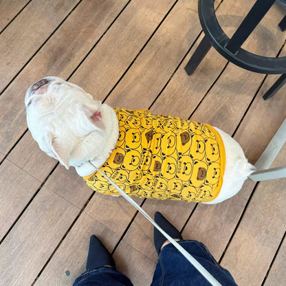 Dog Cotton Bear Shirt dogyellowbearsleevelessshirtvestforfrenchbulldogsbyFrenchiely_2