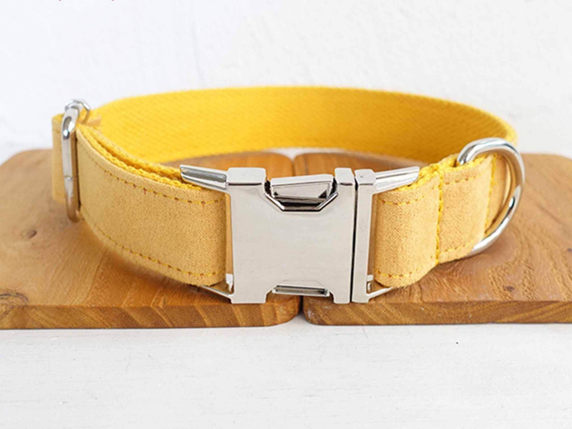 Dog Yellow Collar Leash Set - Frenchiely