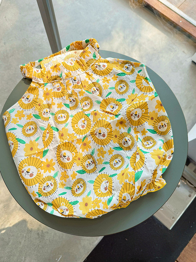Dog Yellow Daisy Dress dogyellowdaisydressformediumfrenchbulldogs_6
