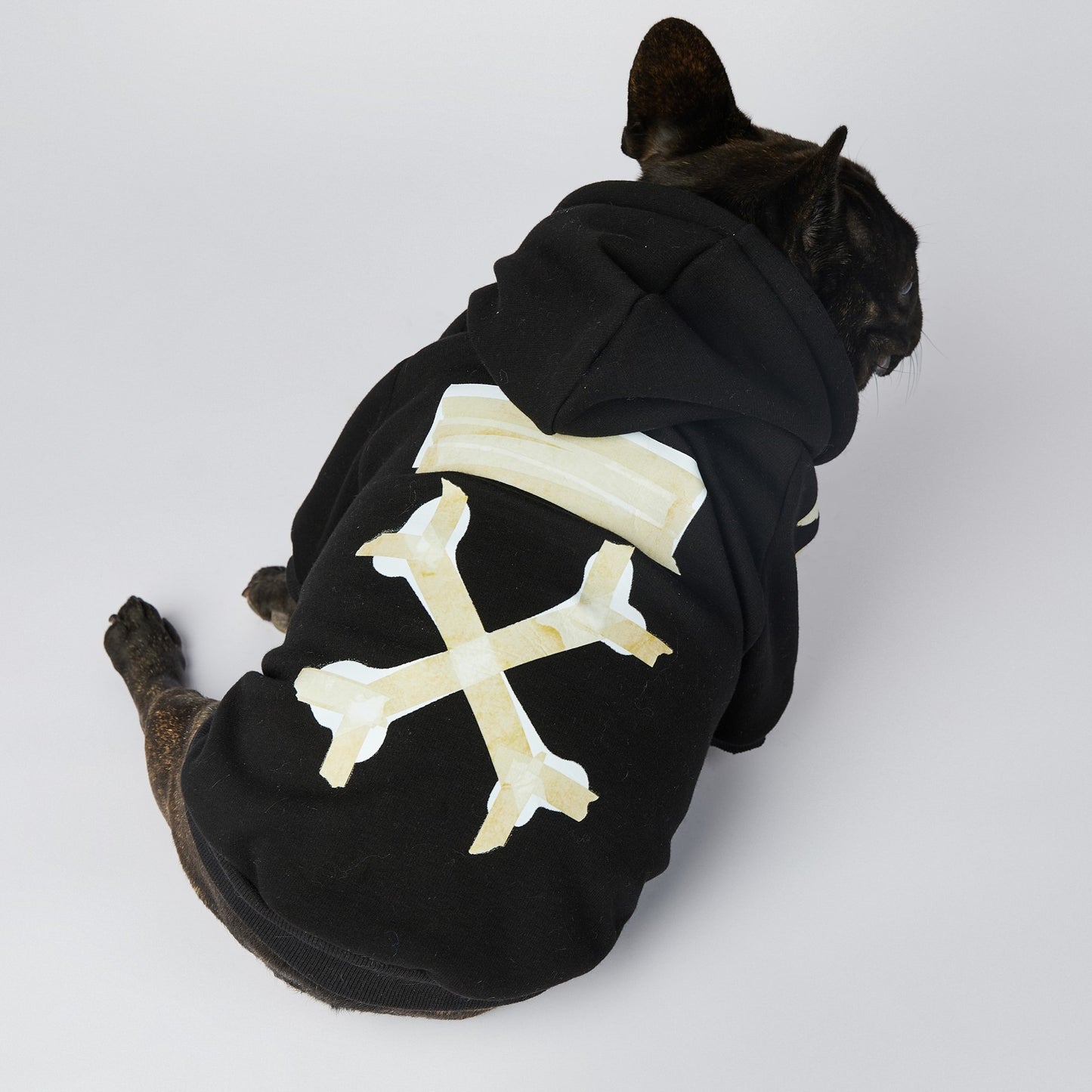 Dog Black and Beige Woof Hoodie - Frenchiely