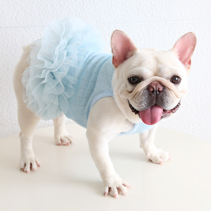 Frenchie Tutu Dress Blue femaleFrenchBulldogsummertutudressbyFrenchiely_11