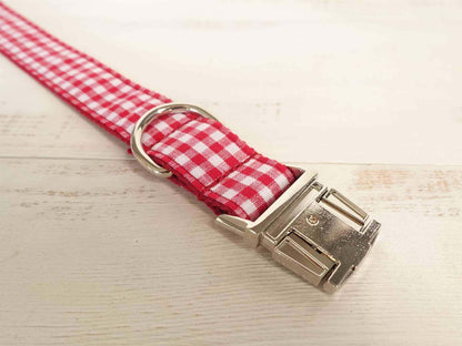 Dog Red Plaid Leash Set - Frenchiely