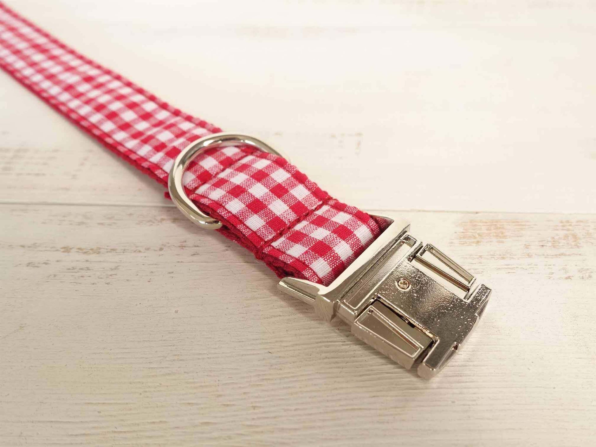 Dog Red Plaid Collar - Frenchiely
