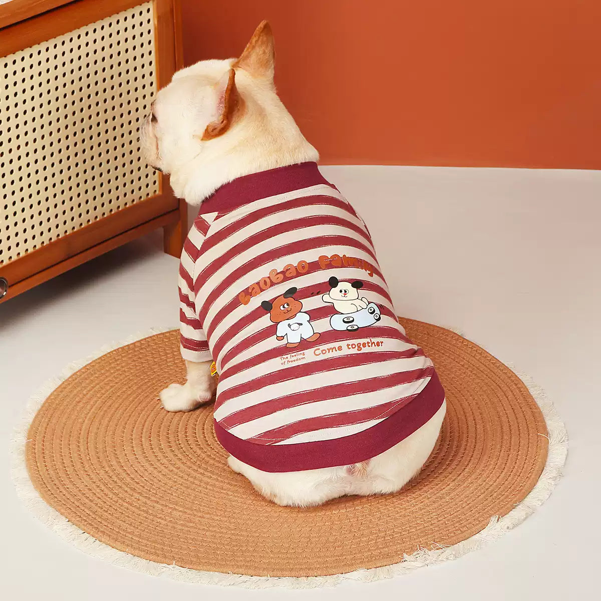 Dark Red Doggie Shirt