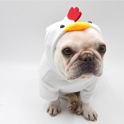 dog rooster costume for french bulldogs